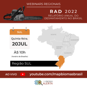 Webinar Regional RAD 2022 - Sul | MapBiomas Alerta