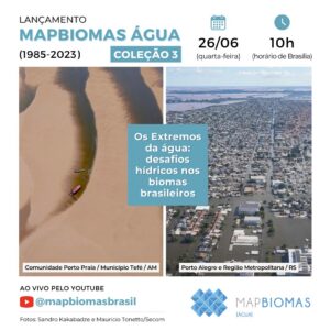 Lançamento MapBiomas Água Coleção 3 (1985-2023)