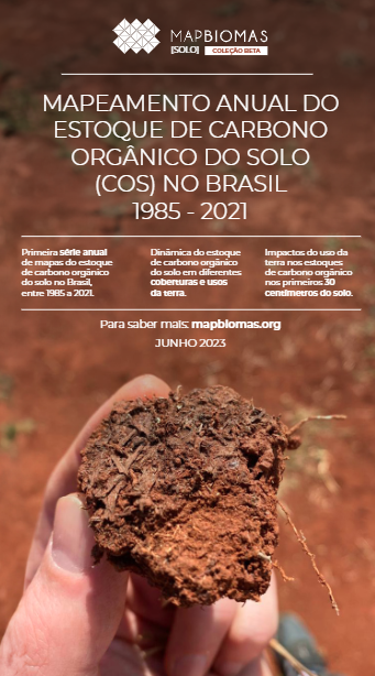 Mapeamento anual de estoque de carbono orgânico no solo no Brasil (1985 - 2021)