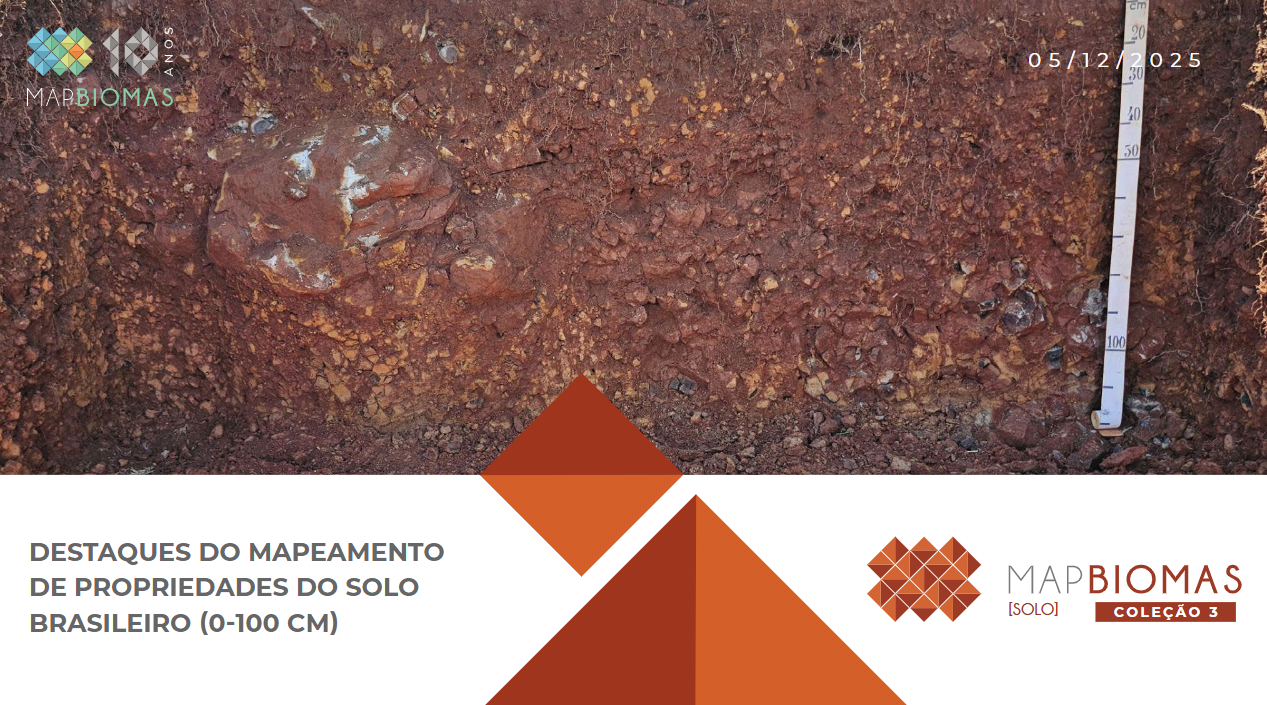 Destaques do mapeamento de propriedades do solo brasileiro (0-100cm)