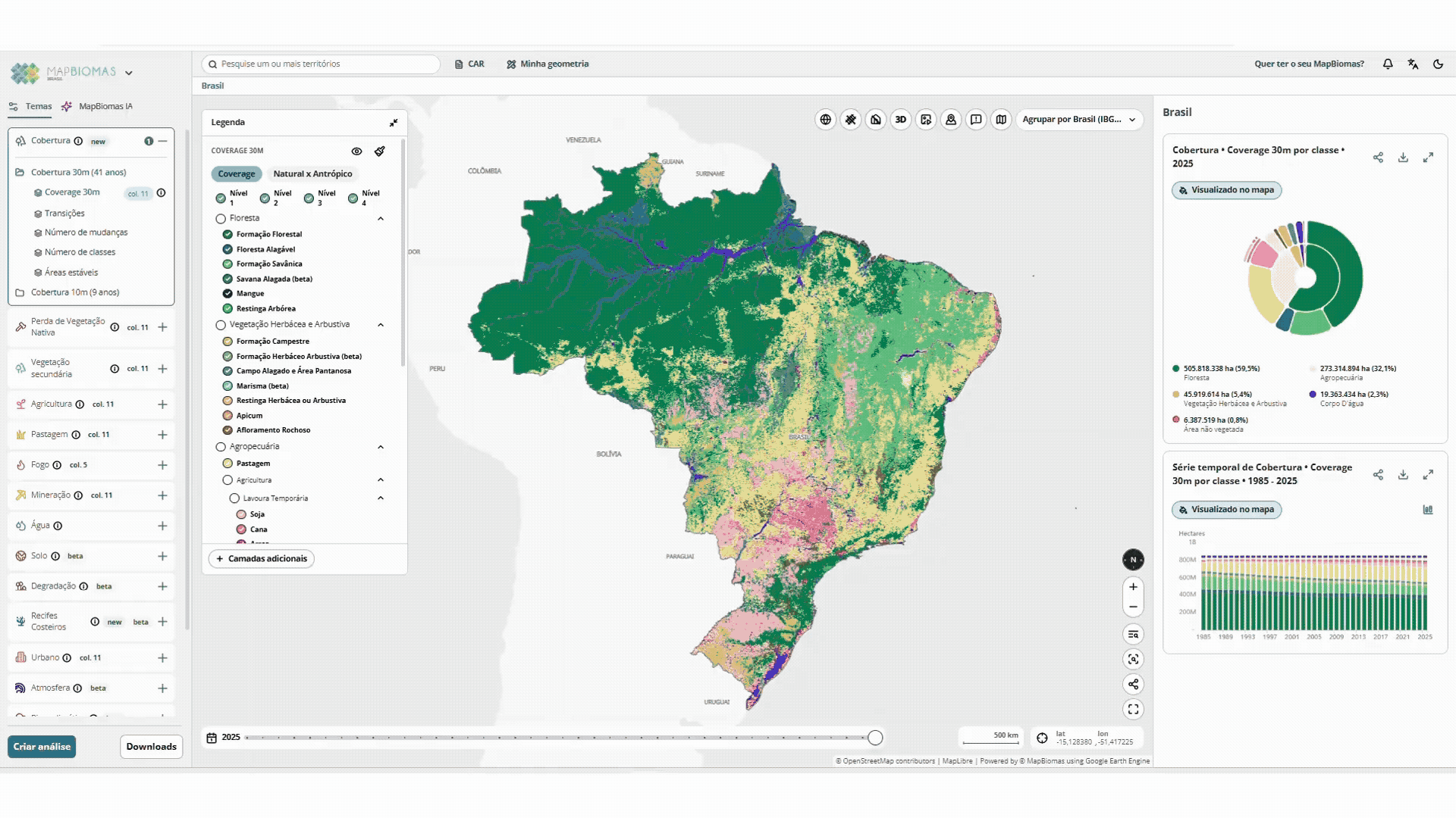 Tutorial de download de Mapas na Plataforma MapBiomas